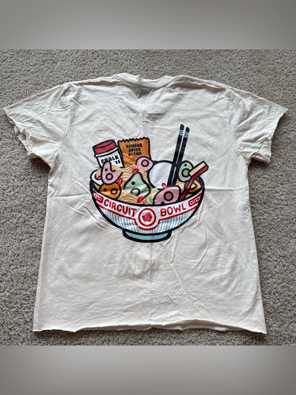 AS Circuit Bouldering Portland White Unisex Ramen T-Shirt